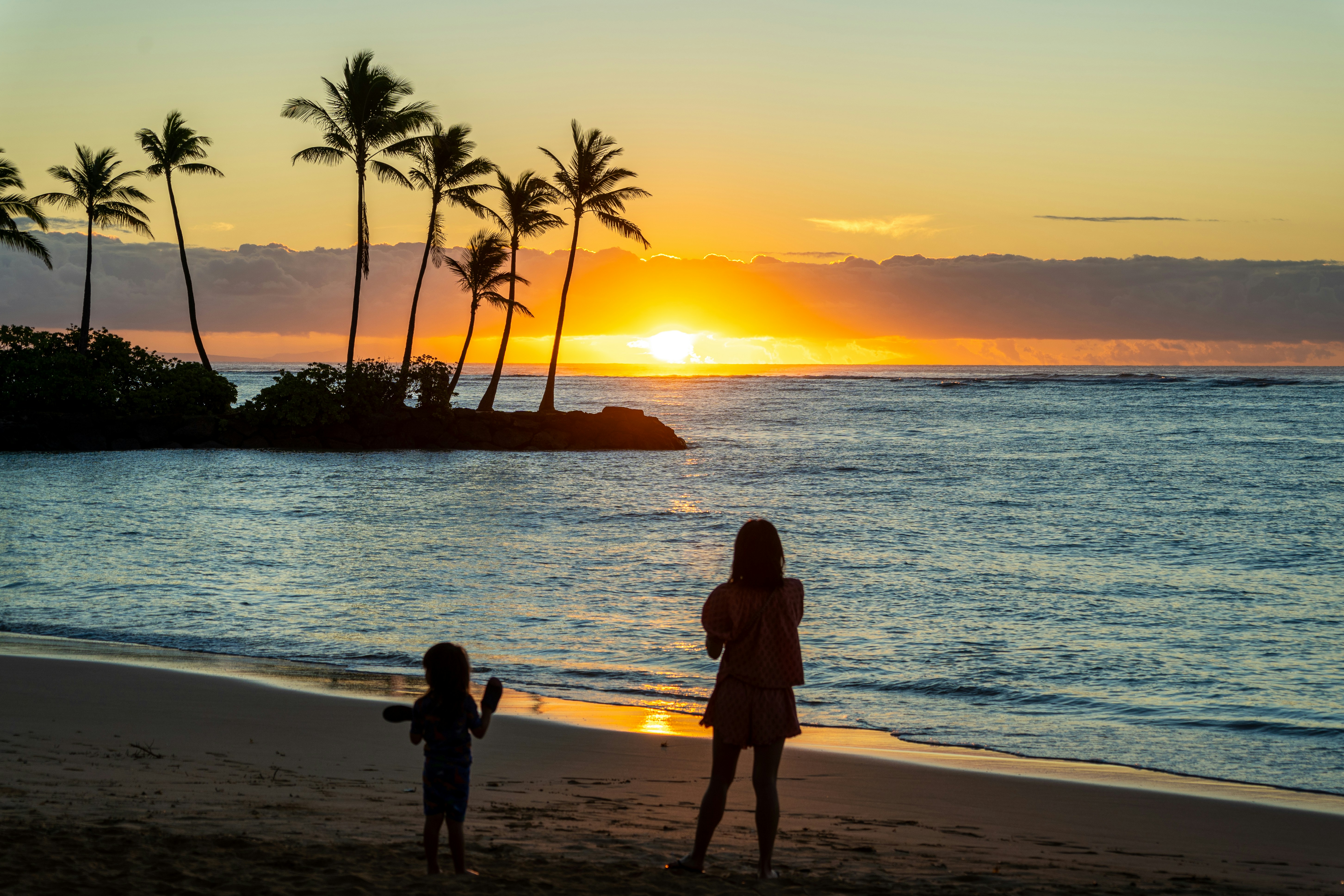 Honolulu Beach Sunset